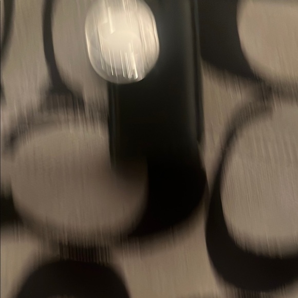 Coach Black and Brown Signature Tote with Leather Trim - Picture 4 of 15